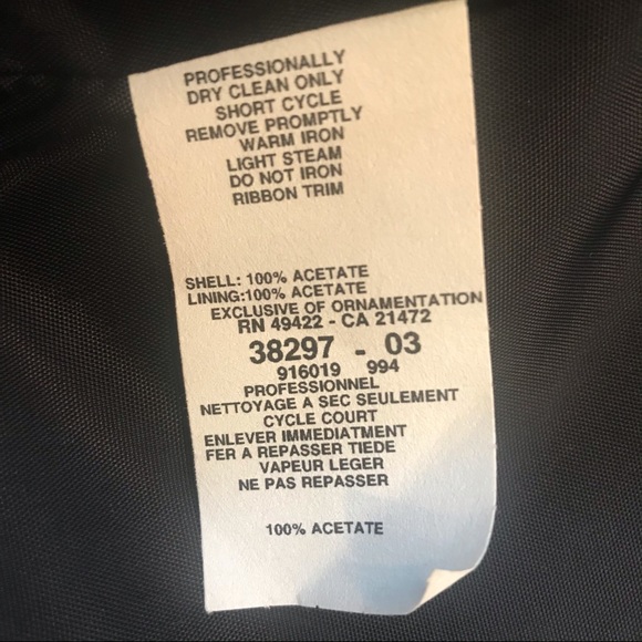 Vintage Gunne Sax Jessica McClintock Backless 80s Dress Goth Black NWT, Rosettes - Picture 13 of 16